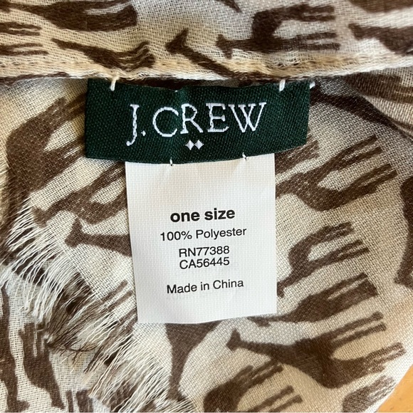 2/$20 Giraffe scarf J.Crew NWOT - Picture 8 of 9